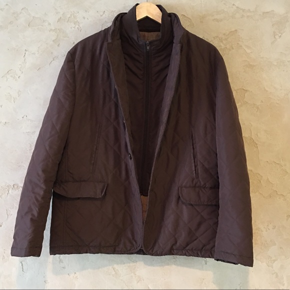 Brown puffer sport coat - Picture 1 of 4